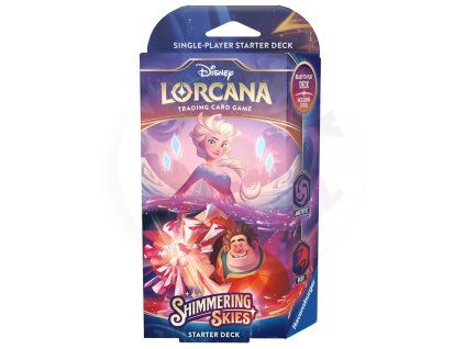 karetni hra lorcana shimmering skies starter deck amethyst ruby